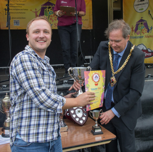 Photography Section - Best In Section - Sam Bancroft with the Mayor of Worcester - Councillor Stephen Hodgson
