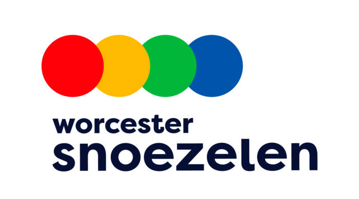 Snoezelen logo consisting of red, yellow, green and blue spots with text